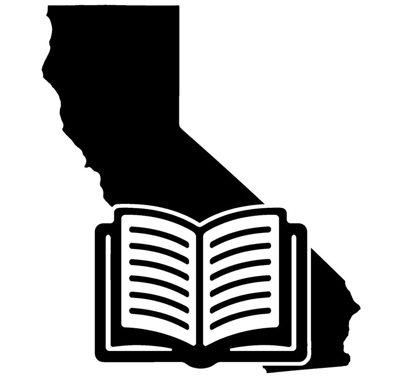 Books California state vinyl decal