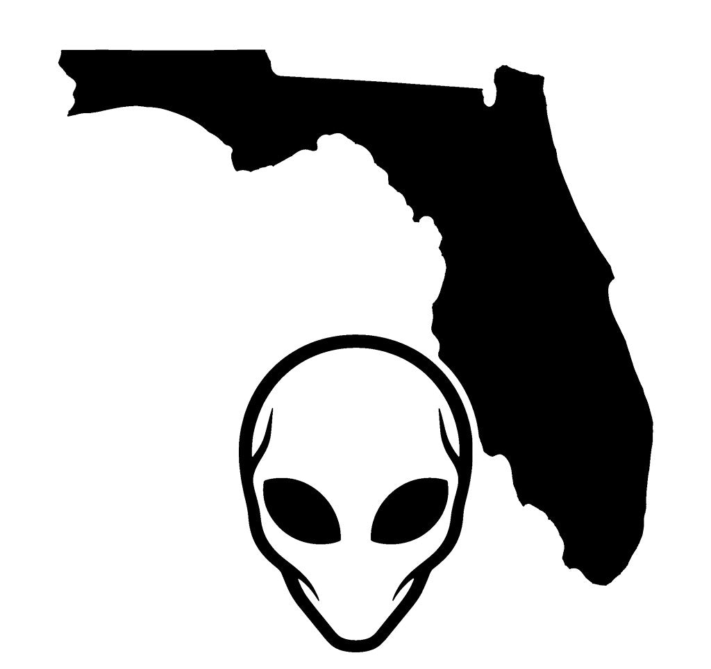 Alien2 Legend State Decal - Rear Window Vinyl (All 50 States)