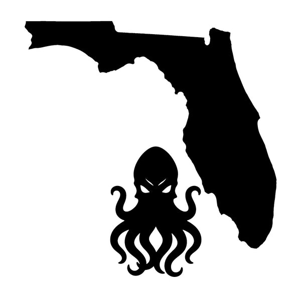 Cthulhu Florida state vinyl decal