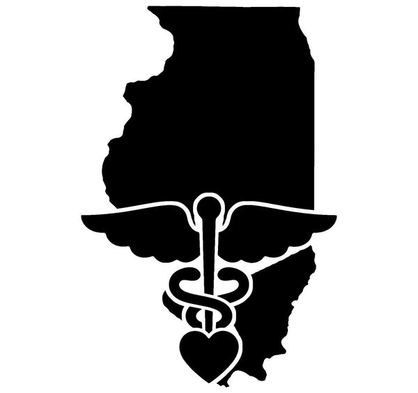 Nurse Illinois state vinyl decal