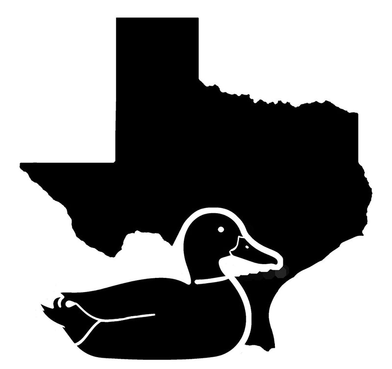 Mallard Duck Texas state vinyl decal