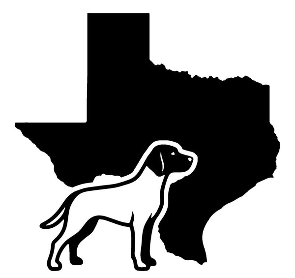 Pointer Texas state vinyl decal